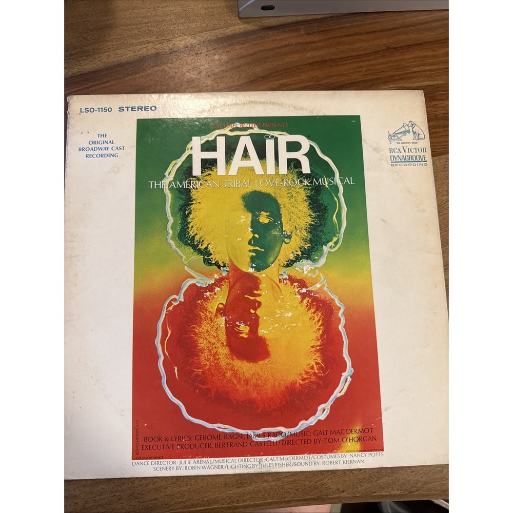 Hair The American Tribal Love Rock Musical Vinyl LP RCA Victor LSO-1150 Stereo